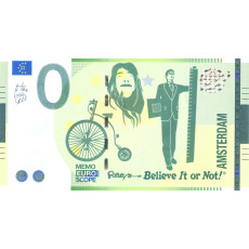 0 Euro biljet Ripley's Believe It or Not Amsterdam
